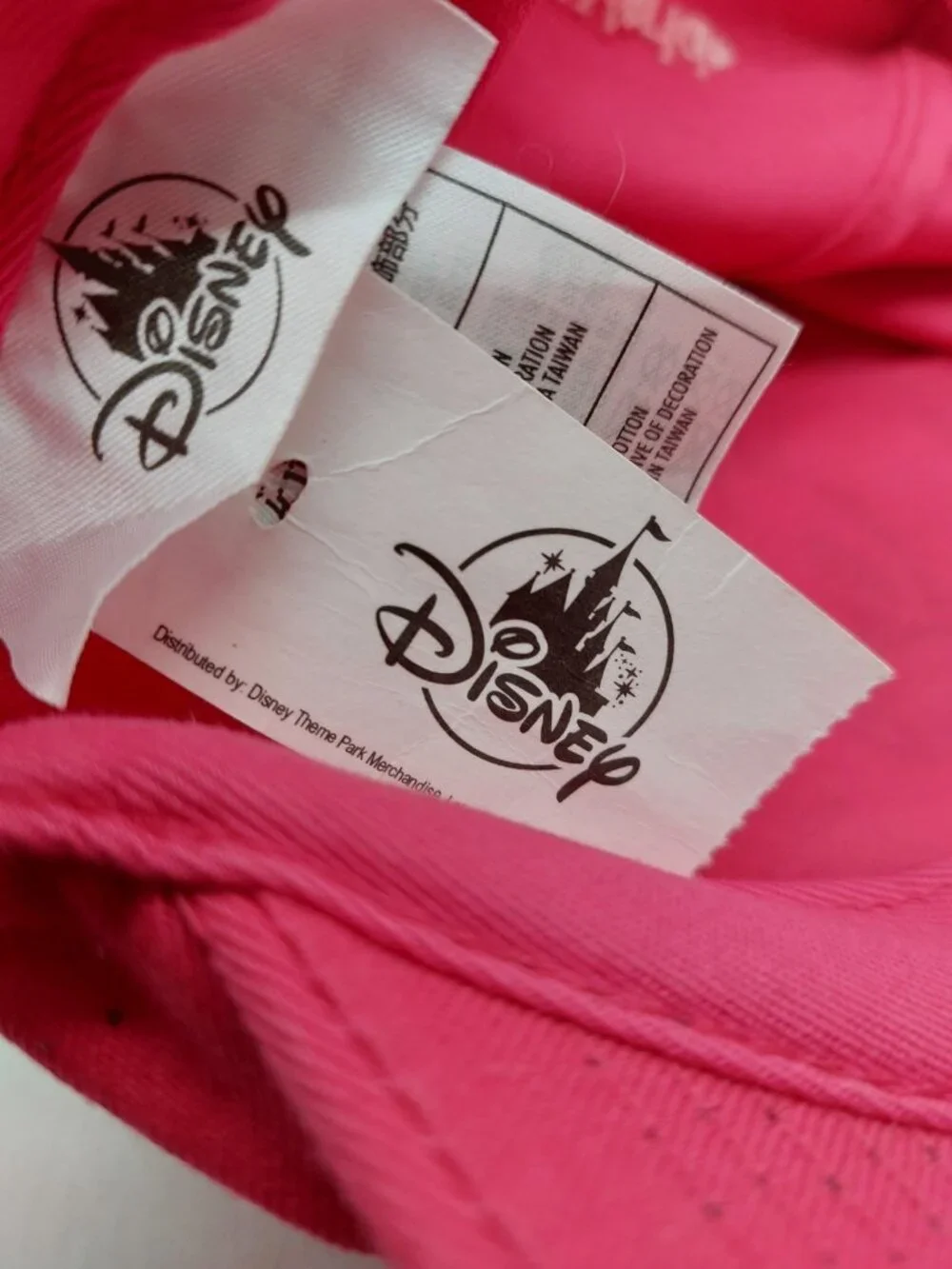 Walt Disney World Minnie Mouse Pink Adjustable Baseball Cap Hat Toddler